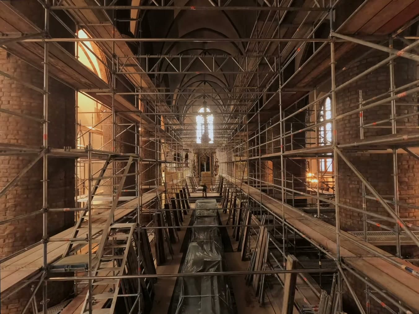 Raumgerüst in der St. Nikolai Kirche